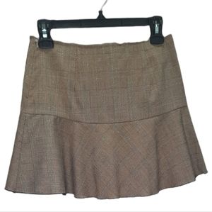 Iz Byer Metallic Thread Accents Drop Waist Mini Skirt